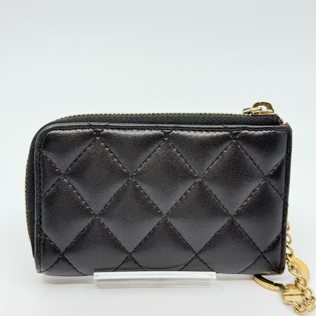 CHANEL シャネル　マトラッセ　チェーン付きカードケース　ケース