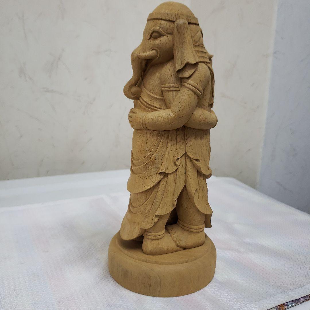 Ｂフライデー蔵出し特価希少愛の仏像香木 歓喜天6寸立大聖歓喜天象鼻天、ガネーシャ