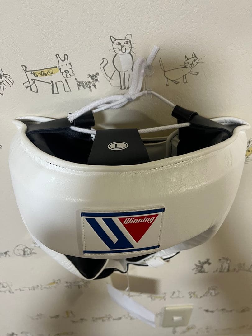 Winning ヘッドギア L ホワイト フェイスガード無しタイプ 希少