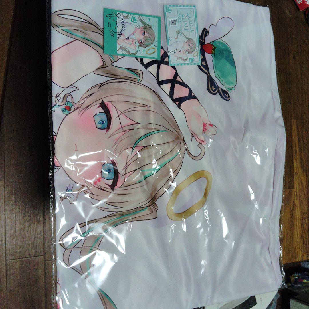 天羽しろっぷ クッションカバー サイン入りカードつき