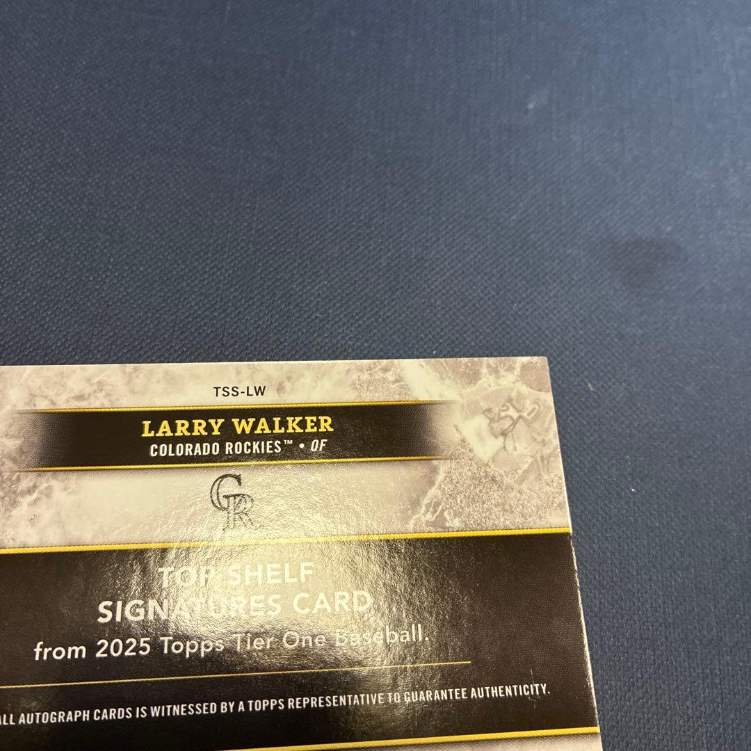 ラリー・ウォーカー Chrome Black Tear1直筆サイン