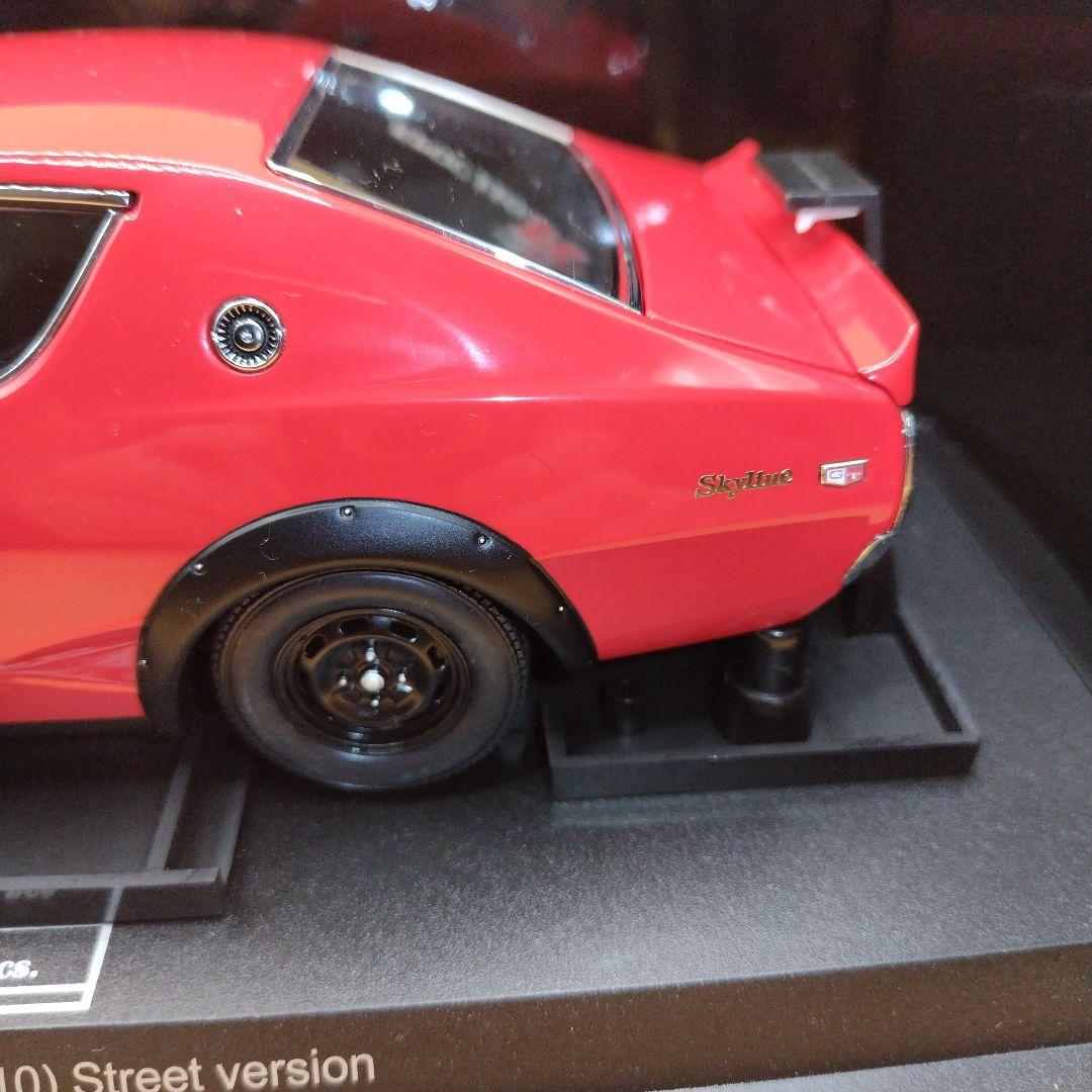 京商　1/18 スカイラインGTR　ケンメリ　ストリートバ一ジョン　レッド