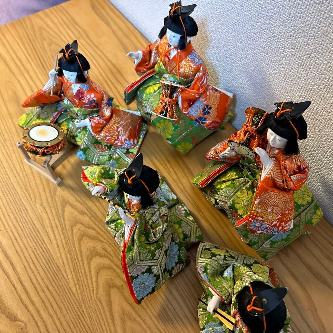 雛人形 五人囃子　桐箱付き　京人形　松屋