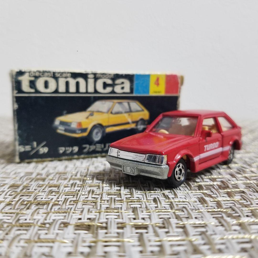【激レア】 トミカ　黒箱　No.4 マツダ ファミリア 1500XG　日本製
