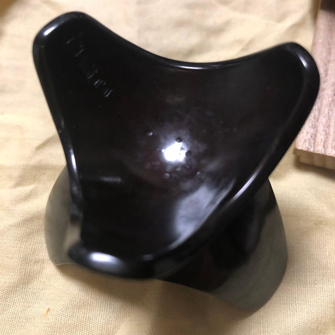 茶器　名越弥五郎　唐銅　三ツ葉　蓋置