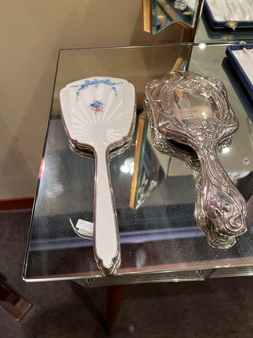 全面ミラー　ドレスチェスト　アンティーク高級品