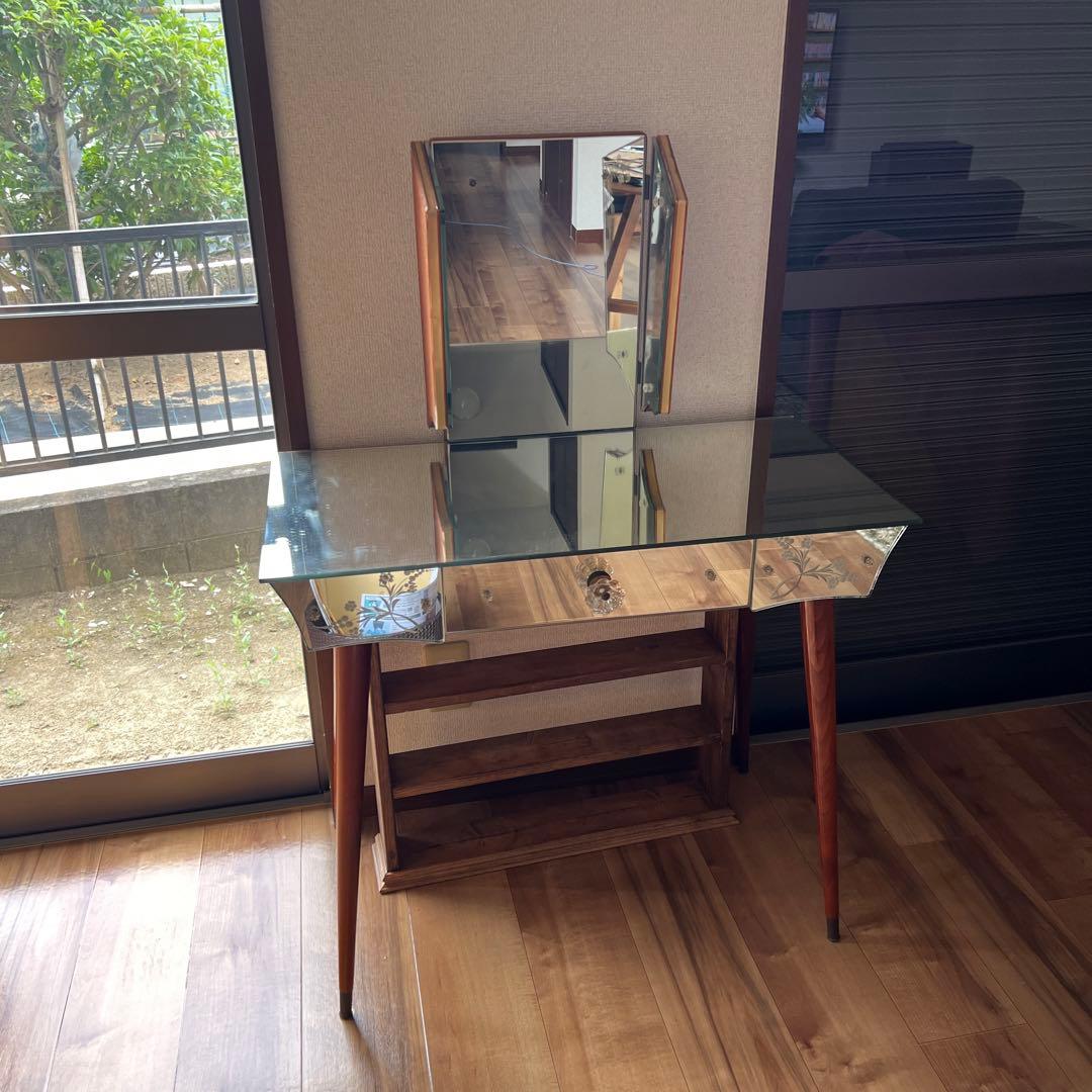 全面ミラー　ドレスチェスト　アンティーク高級品