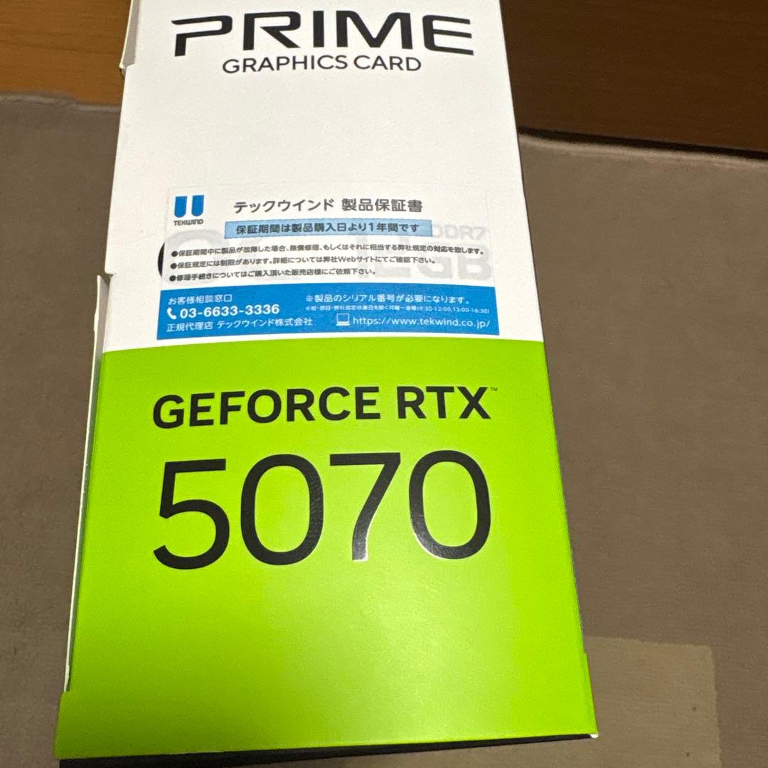 グラフィックボード・グラボ・ビデオカード ASUS PRIME-RTX5070-12G OC
