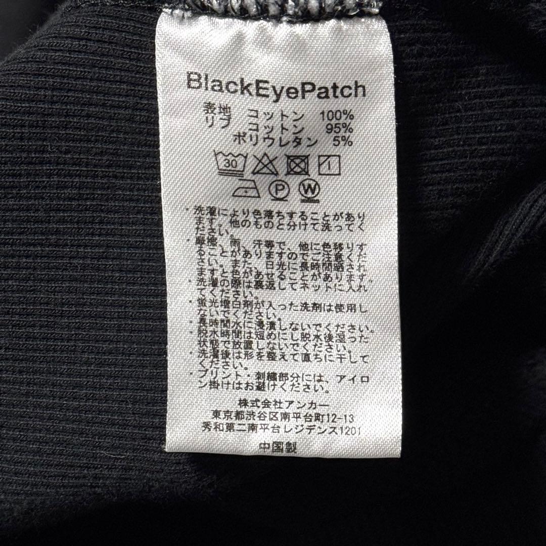 ブラックアイパッチ パーカー ビッグプリント センターOGロゴ Lサイズ