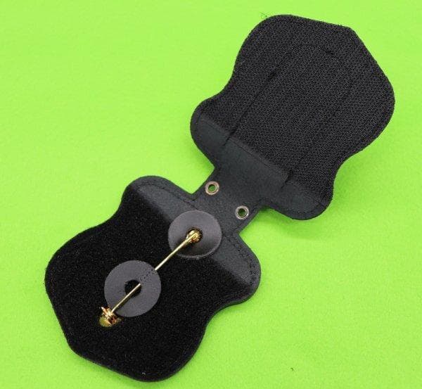 LB6新品嵌込式BIGSIZE FBI レプリカ バッジ レザーケース クリップ