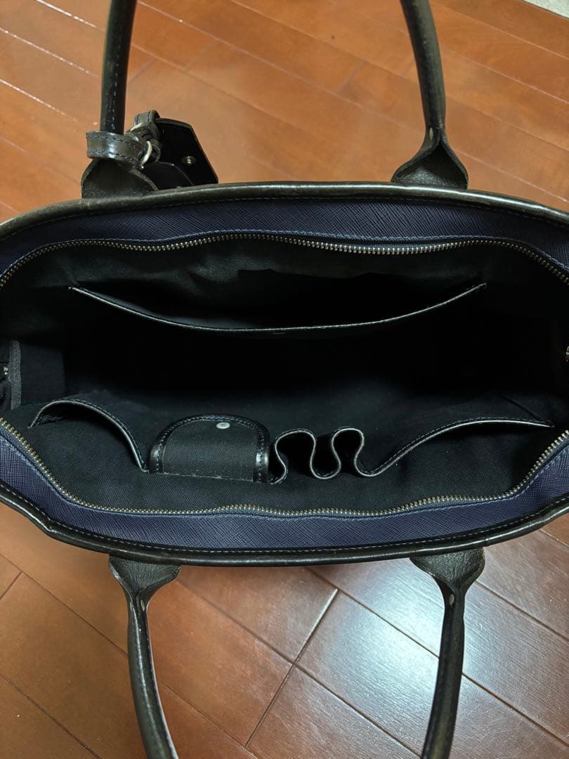 フェリージ　ビジネスバッグ　8637/2　オールレザー　紺ネイビー　保存袋付き