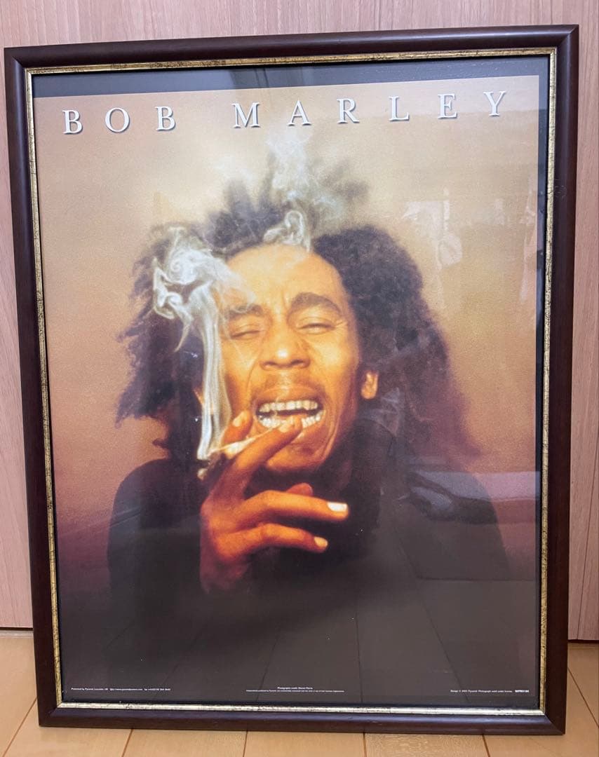 ボブマーリー　レアポスター　額縁入り　レゲエ