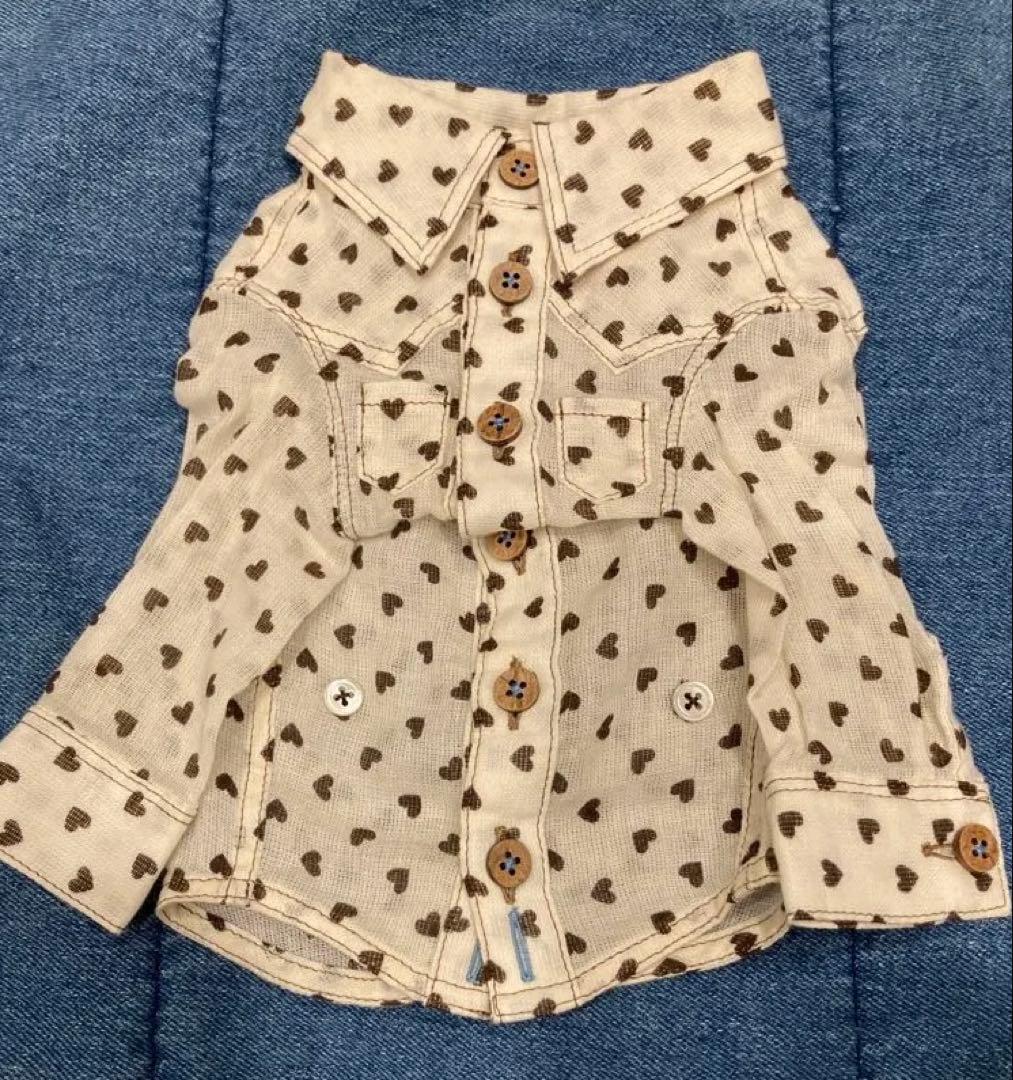 希少 atelier gg ハート柄 柔らかいシャツ