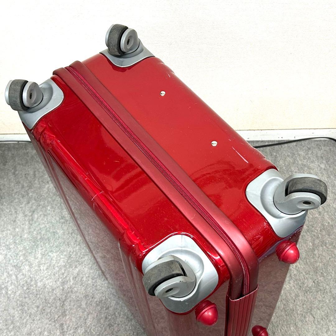 ゼロハリバートン 4輪 キャリーケース レッド 大容量 傷あり ZRPシリーズ