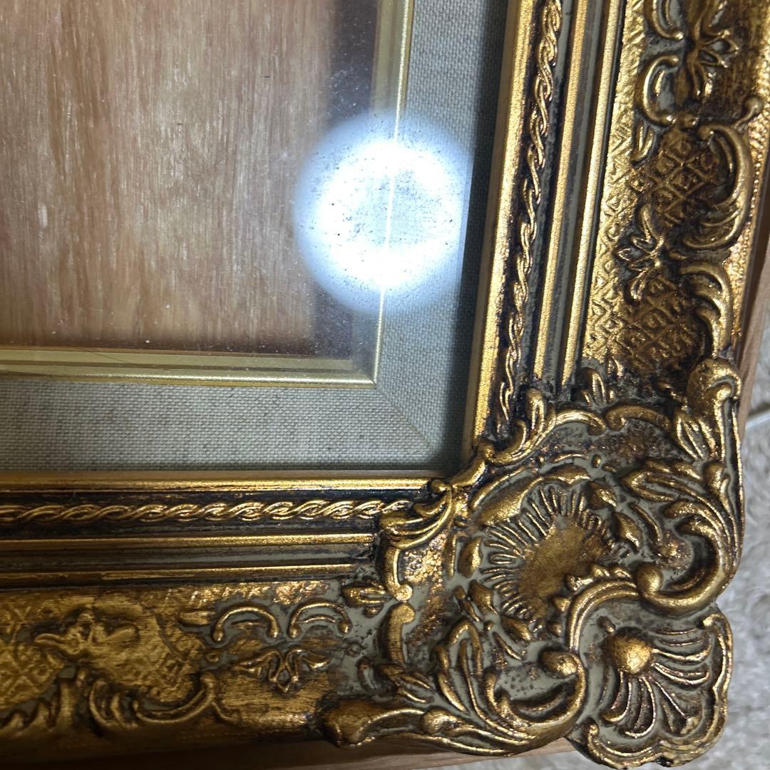 バロックスタイル ゴールド木製額縁　8号