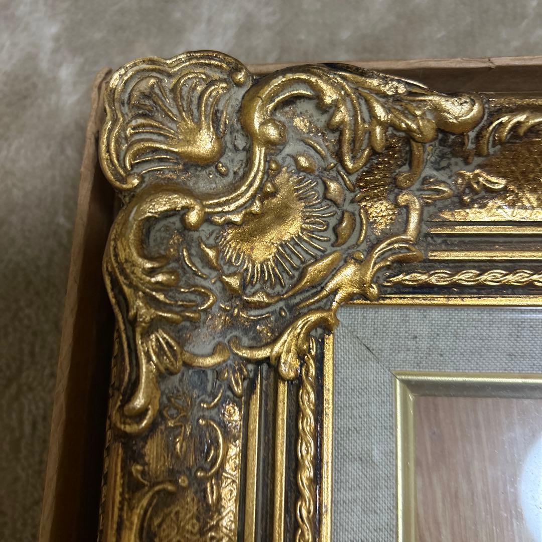 バロックスタイル ゴールド木製額縁　8号