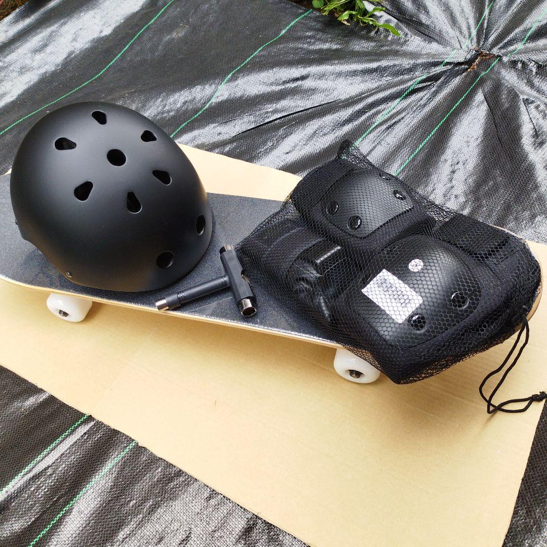 キッズ サイズ プロテクター ヘルメット 付き スケートボード スケボー 完成品