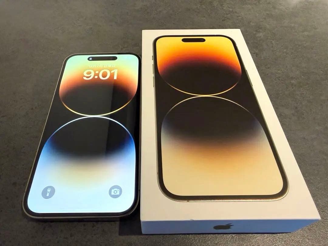 【美品】Apple iPhone 14 Pro GOLD 本体