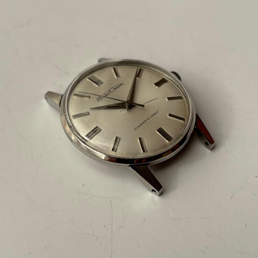 Seiko Crown 手巻き時計 シルバー
