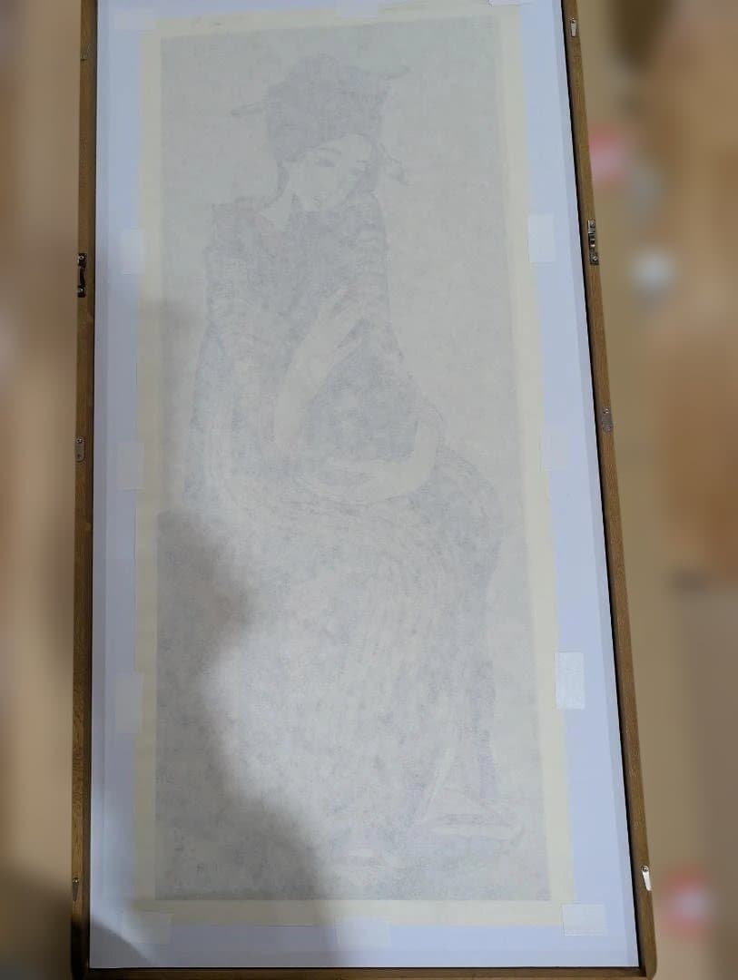 竹久夢二　黒船屋　木版画　版画　リトグラフ額縁外寸930×475㎜ 300部限定