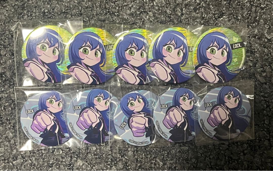 バンドリ ロック 朝日六花 OVERKILL オバキル 缶バッジ ホロ ノーマル