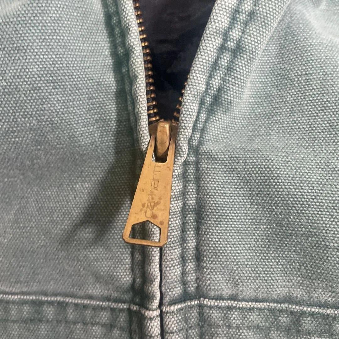 Carhartt フード付きジャンパー 青緑