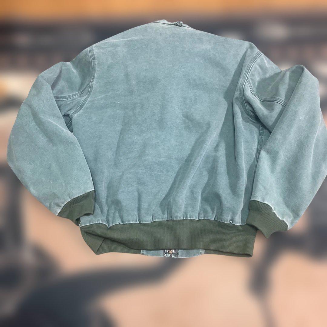 Carhartt フード付きジャンパー 青緑