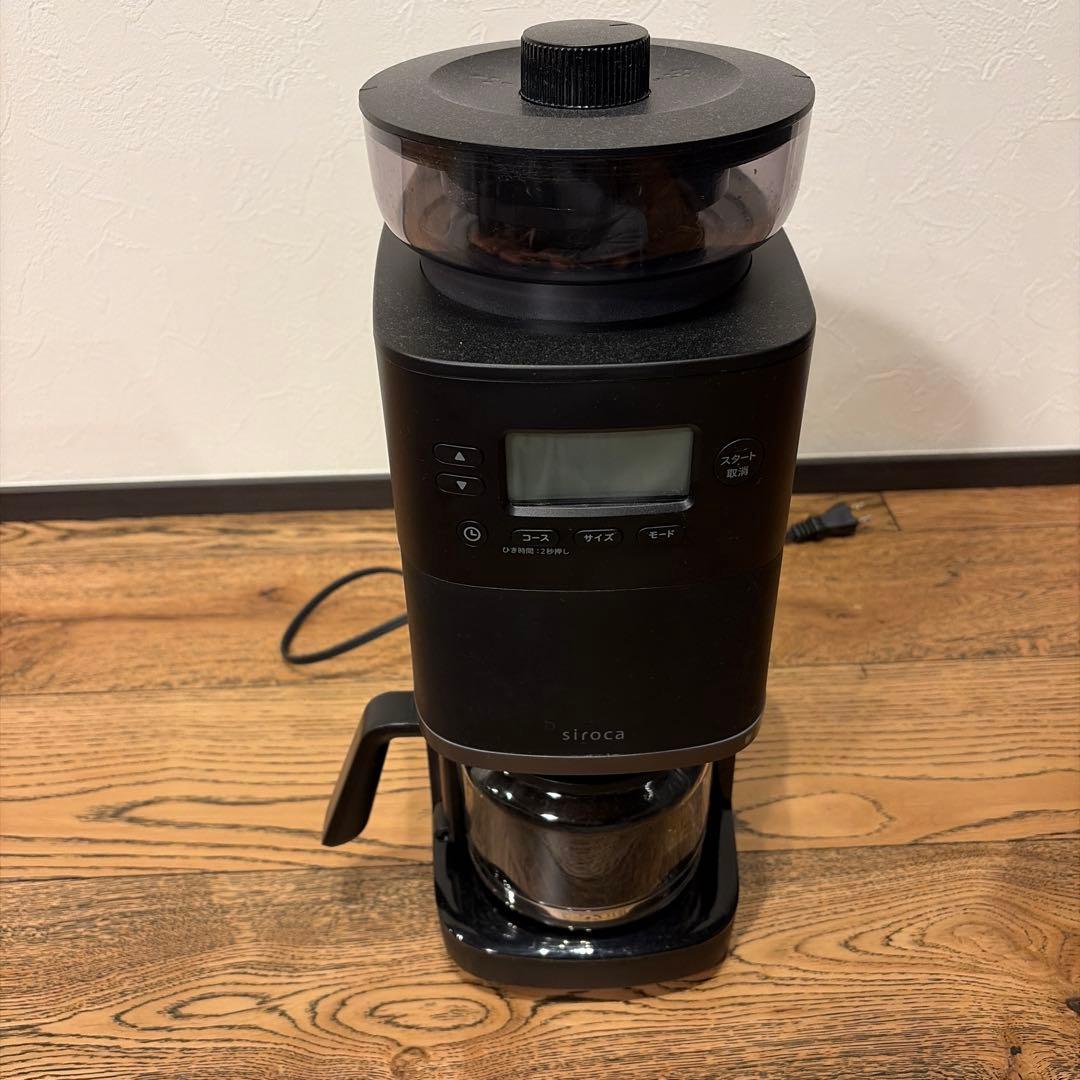 siroca コーヒーメーカー ブラック　2024年製