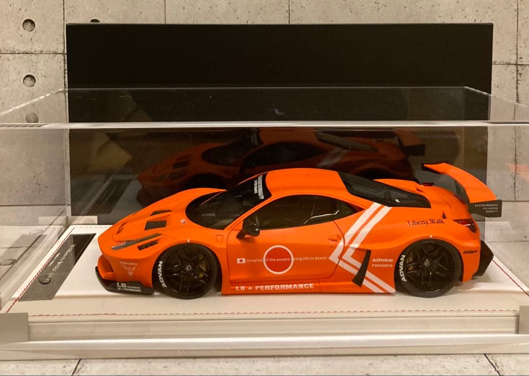 【限定66台】LBWK 1/18 フェラーリ458 マットオレンジ　新品
