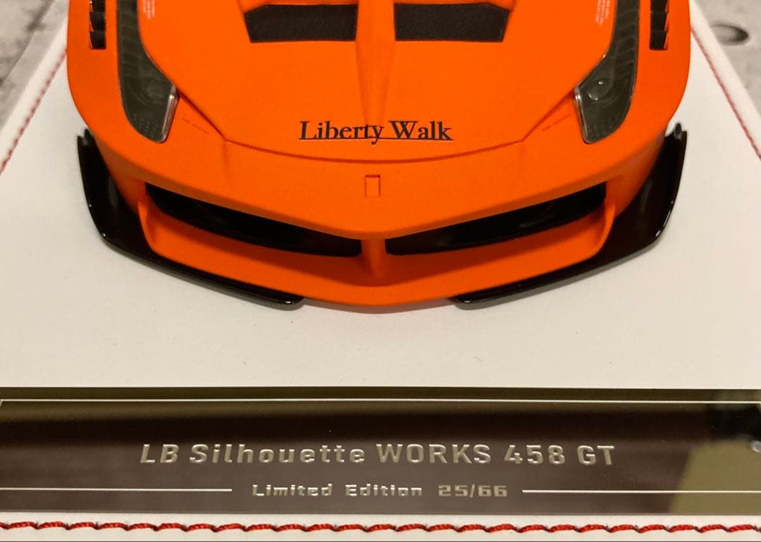 【限定66台】LBWK 1/18 フェラーリ458 マットオレンジ　新品