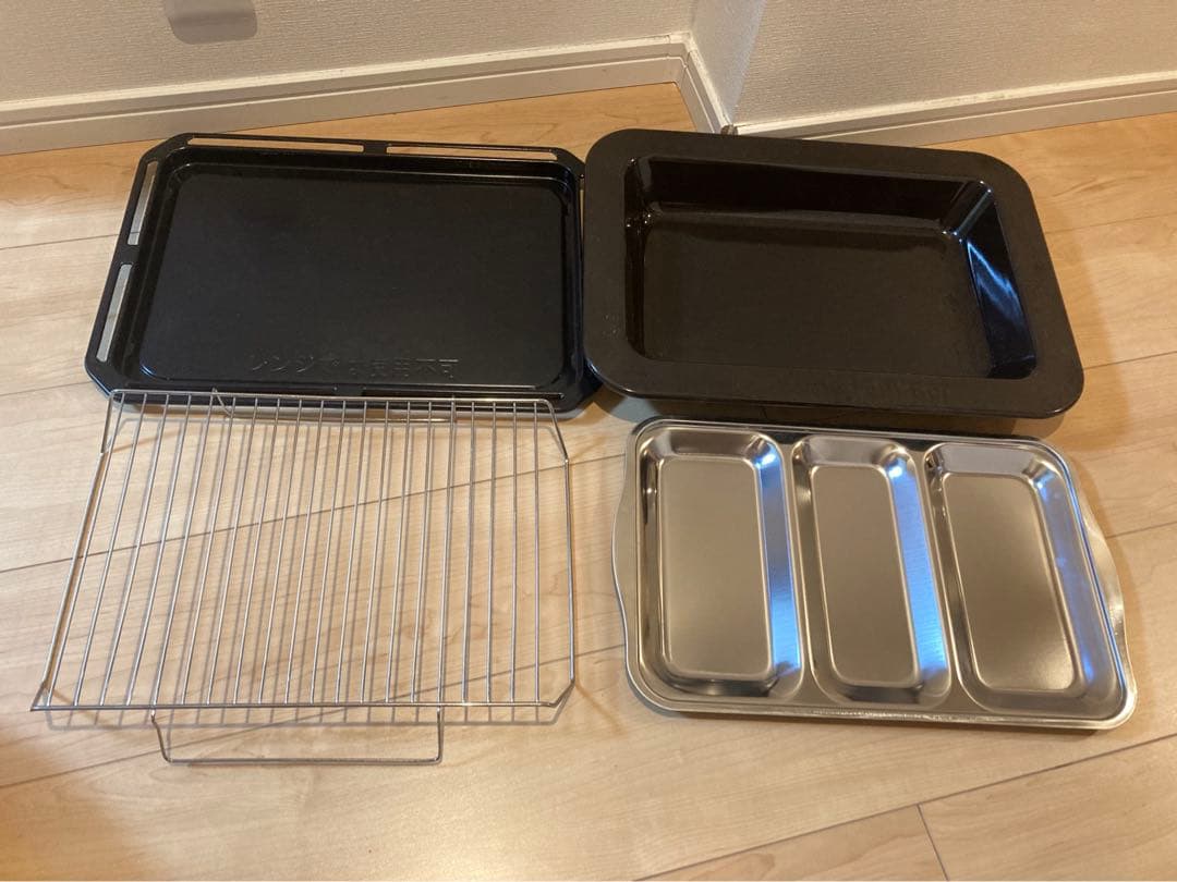 未使用保管品 東芝 オーブン レンジ 石釜ドーム 深皿 角皿 焼網 天板