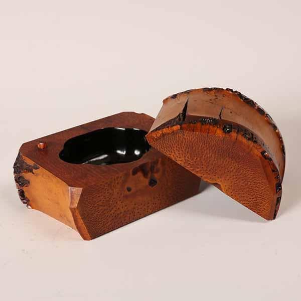 根竹香合　花押し　大徳寺芳春院三重野荊山　【茶道具