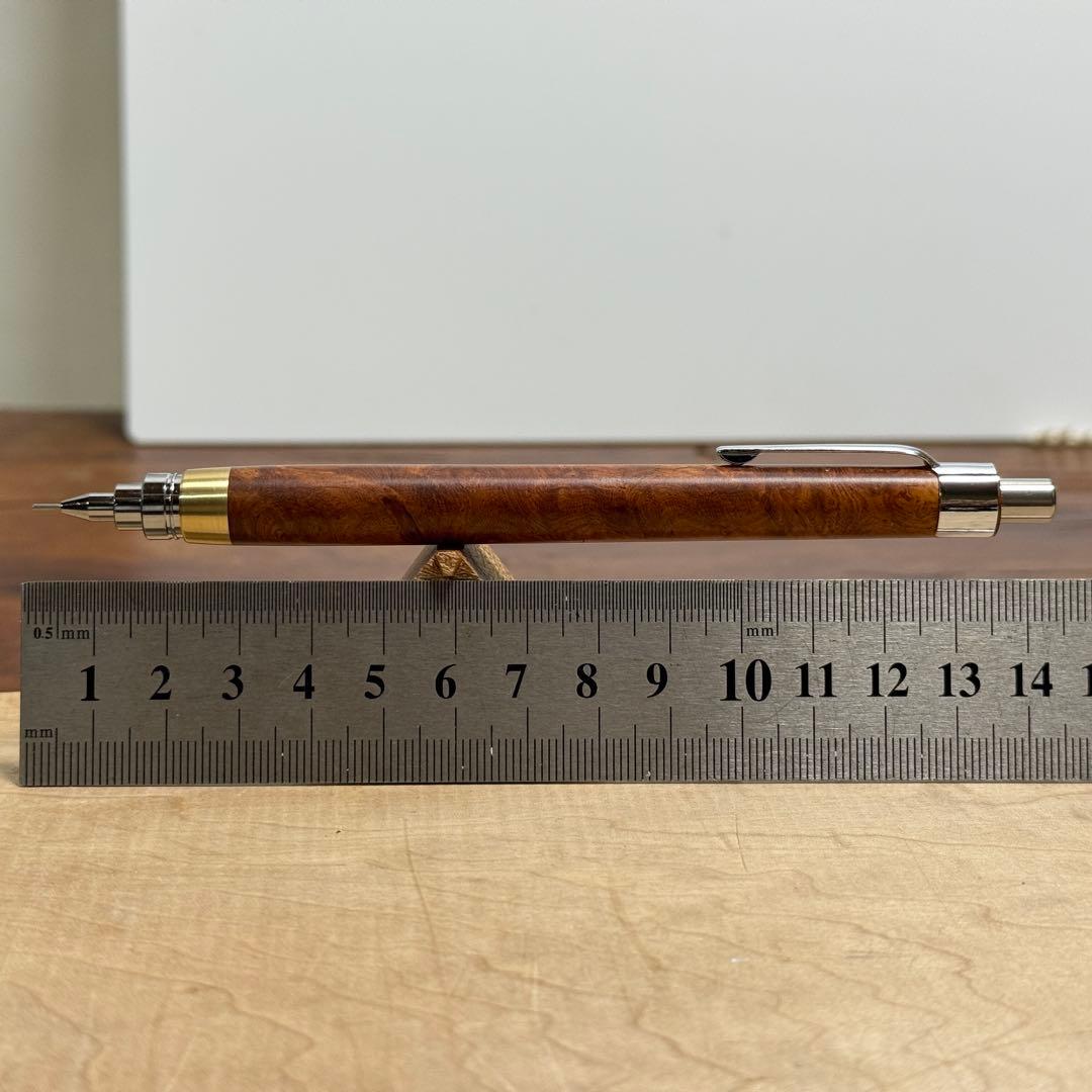 106花梨瘤　木製シャーペン　最強低重心　真鍮