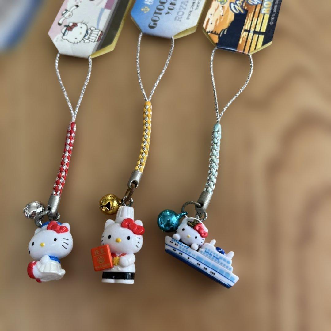 ご当地キティ　横浜限定　ロイヤルウイング　根付けストラップ　2008年