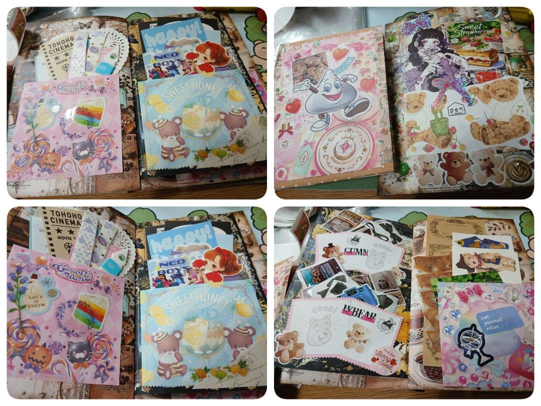 紙モノまとめ売り★紙モノおすそ分け★アメキャラ★バラメモ★シール★マステ★デザペ
