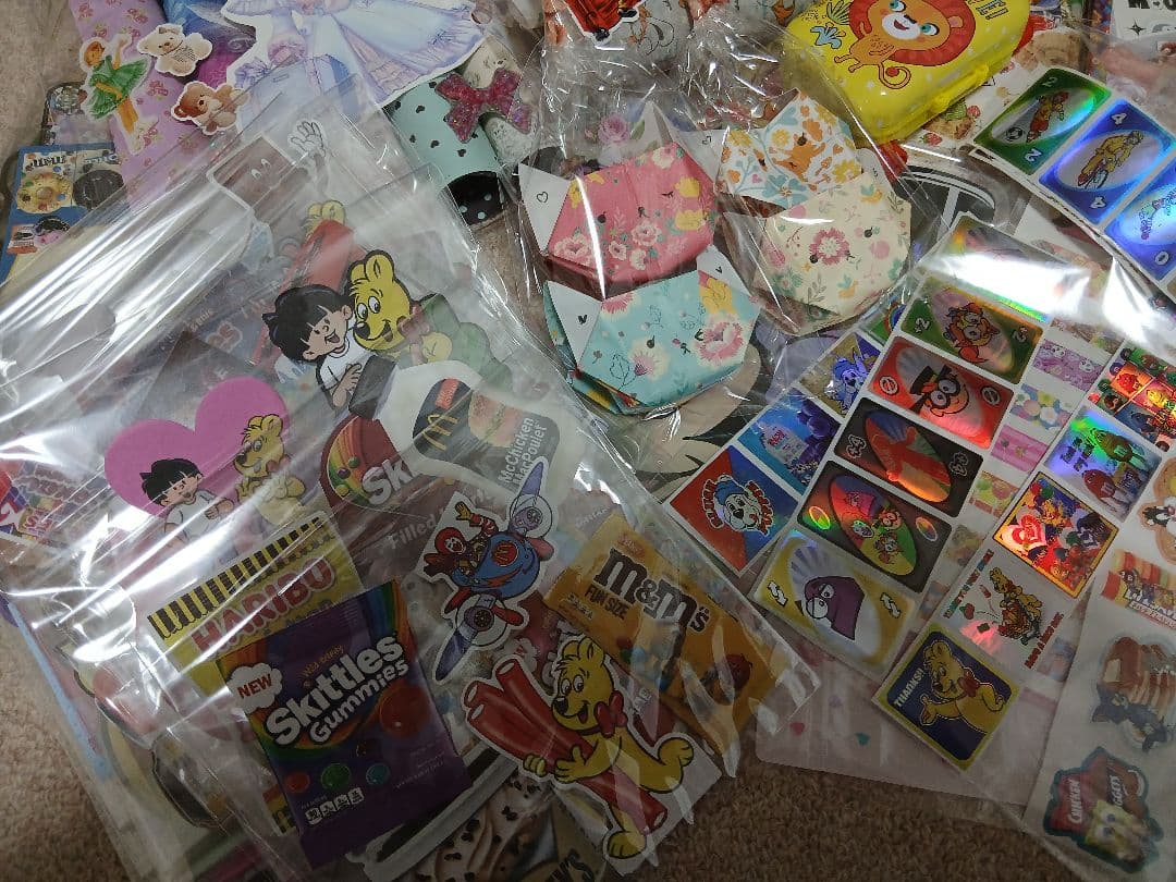 紙モノまとめ売り★紙モノおすそ分け★アメキャラ★バラメモ★シール★マステ★デザペ