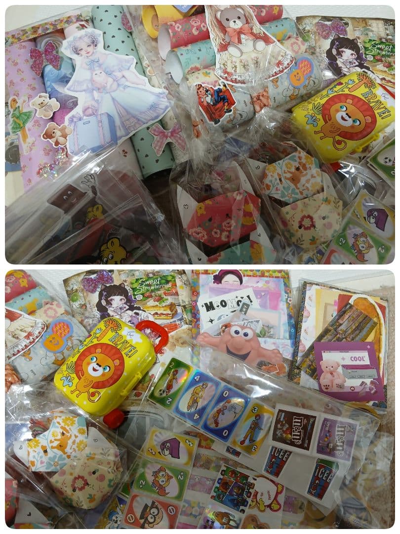 紙モノまとめ売り★紙モノおすそ分け★アメキャラ★バラメモ★シール★マステ★デザペ