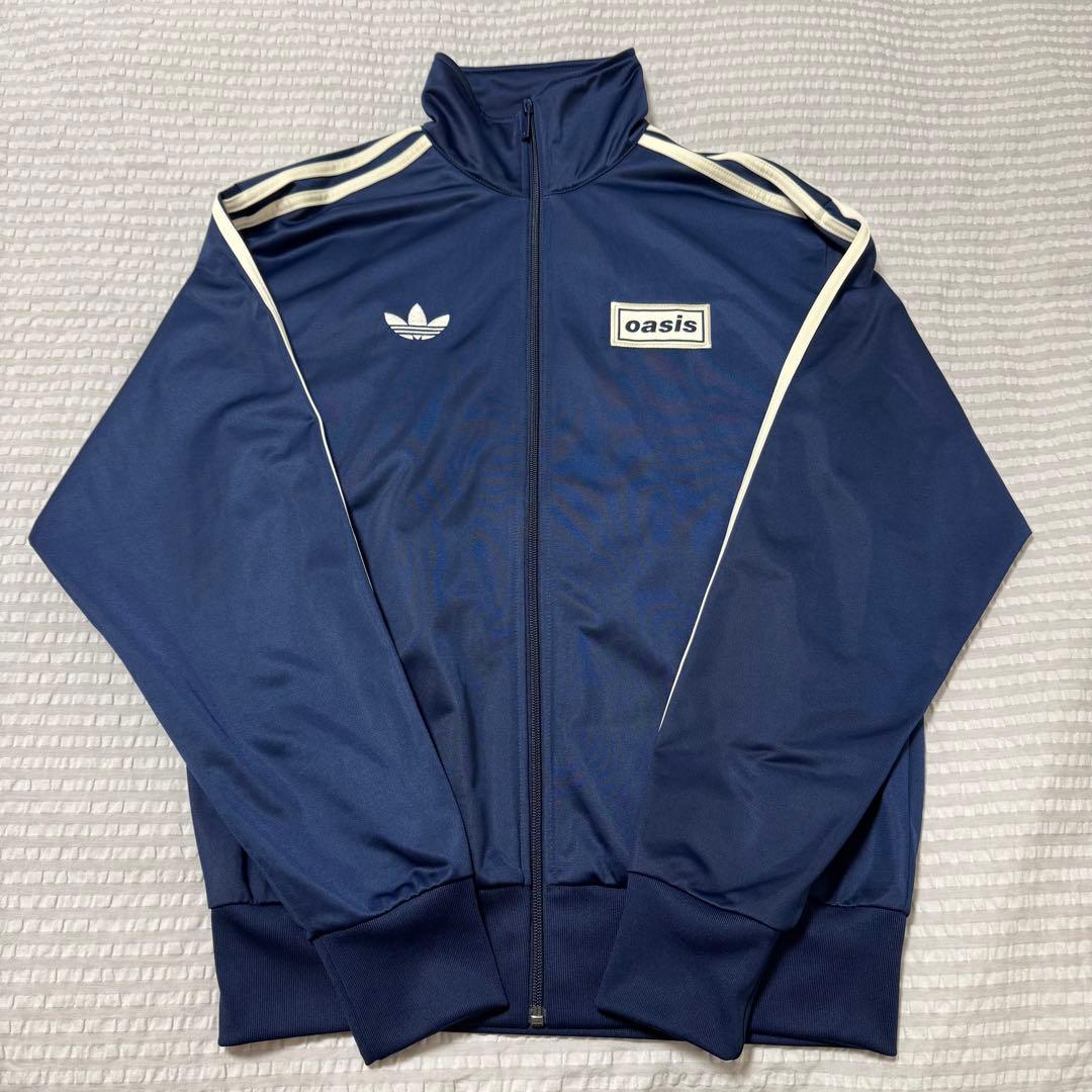 adidas × Oasis トラックジャケット ネイビー Mサイズ