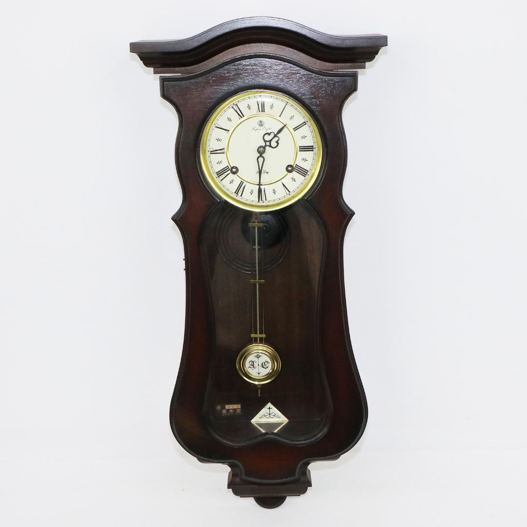 愛知時計 Super Eight 30DAY 振り子時計 5390 ゼンマイ式