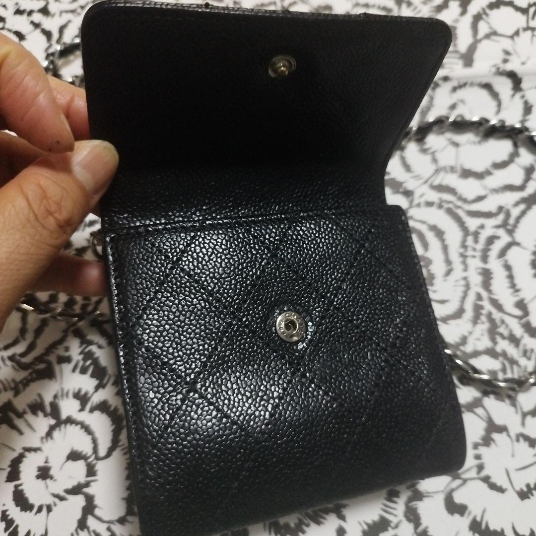 CHANEL マトラッセ　ダブルホック折り財布♥