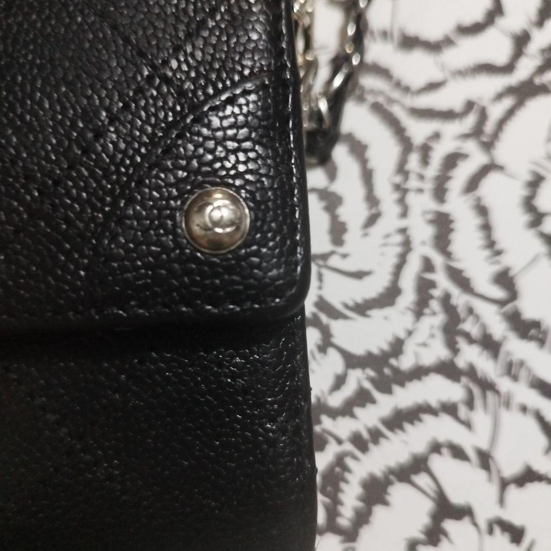CHANEL マトラッセ　ダブルホック折り財布♥