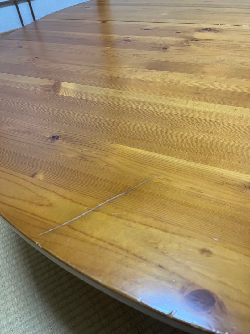 円形木製テーブル 直径約120cm