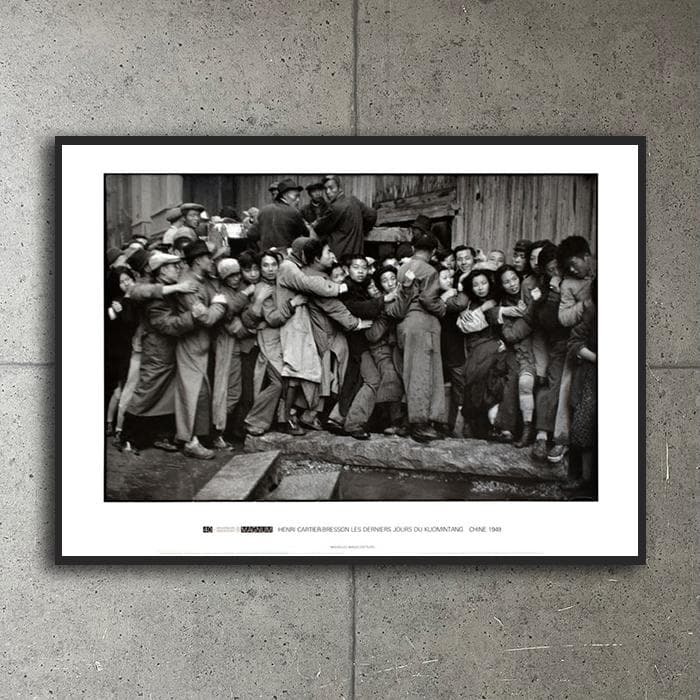 額装済/Gold Market/アンリ カルティエ ブレッソン