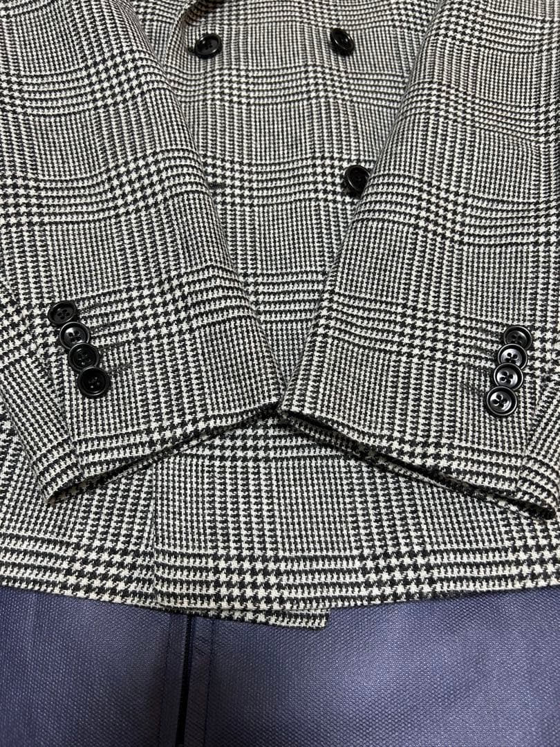LARDINI ダブルブレスト チェックジャケット