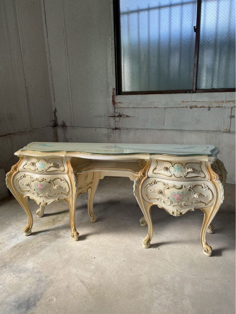 高級家具　イタリア製　SILIK社　コンソール　ロココ調　定価72万