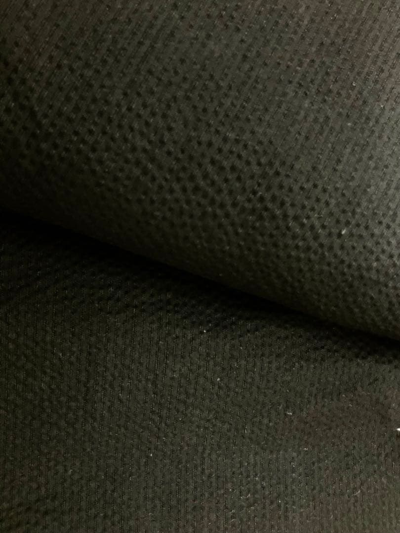 新品】綿素材 しじら織り お仕立て上がり浴衣 単品 フリーサイズ 黒と岡重草履白