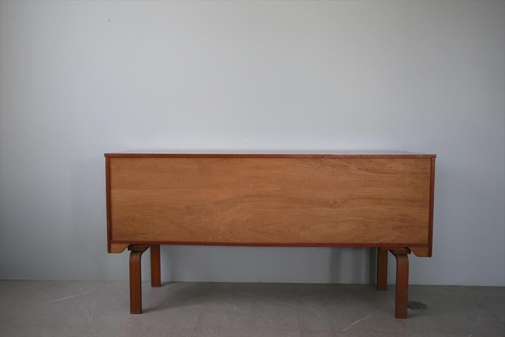 英国アンティークSCHREiBER製サイドボード/木製机テレビ台(91-90)