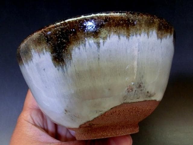 茶碗■朝鮮唐津【13代中里太郎右衛門窯陶房】作家物 お茶道具 時代物 骨董品■