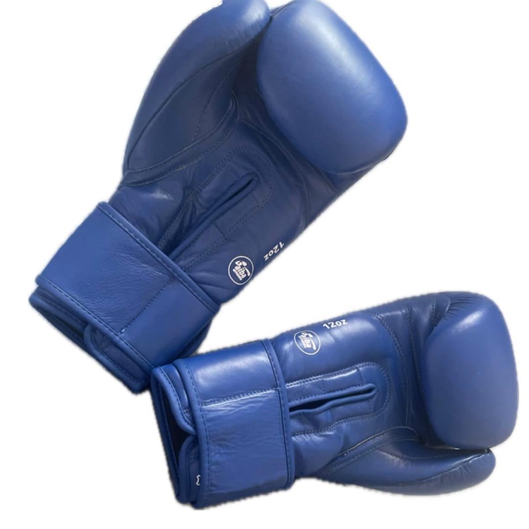 aiba アマチュア国際　ボクシング　グローブ　12オンス　青　アディダス