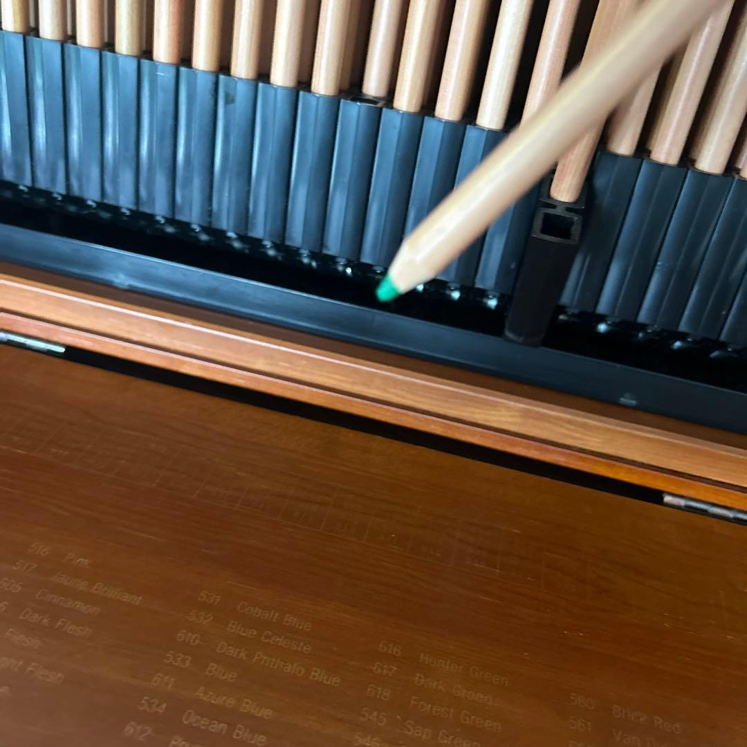 美品PS水彩色鉛筆99本セット 木製ケース付き 伊東屋ITOYA